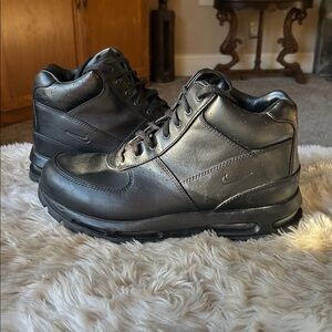 Nike Air Max Goadome ACG Triple waterproof Black Leather Boots- SZ 13 EUC